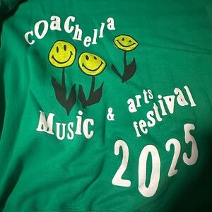 Coachella Green 2025 Festival sweatshirt